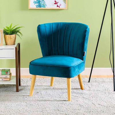 Gord Fabric Accent Chair - Deep Teal