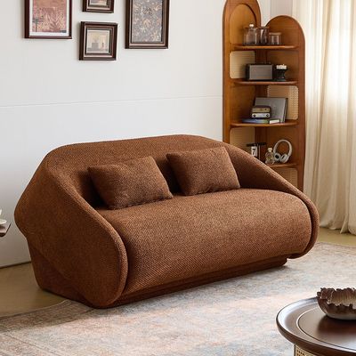 Freeza 2 Seater Fabric Sofa Bed -Rust