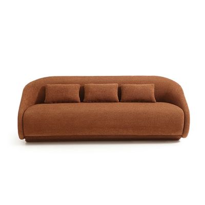 Freeza 3 Seater Fabric Sofa Bed -Rust