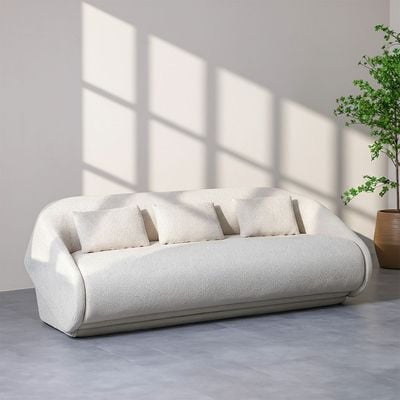 Freeza 3 Seater Fabric Sofa Bed -Beige