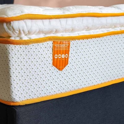 Latex Pillow Top Pocket Spring Mattress 90 x 200 x 30cm