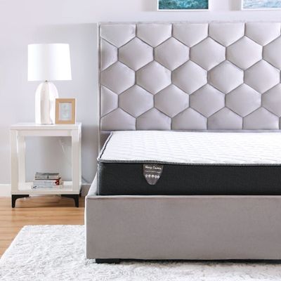 Sleep Bonnell Spring Medium Firm King Mattress with 2 Pillow Free - 180x210x21 cm - With 5-Year Warranty