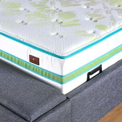 مرتبة فردية ناعمة متوسطة الحجم من Plush Gel Pocket Spring & Memory Foam - 90x190x27 سم - مع ضمان لمدة 10 سنوات