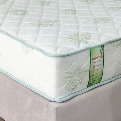 Aloe Vera Pocket Spring Single Mattress -  90x190x25 cm - With 7-Year Warranty