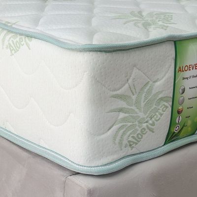 Aloe Vera Pocket Spring Single Mattress -  90x190x25 cm - With 7-Year Warranty