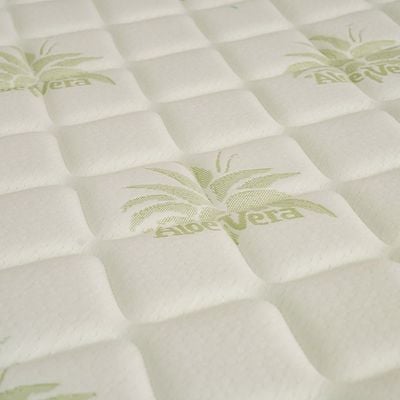 Aloe Vera Pocket Spring Queen Mattress - 150x200x25 cm - With 7-Year Warranty