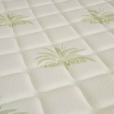 Aloe Vera Pocket Spring Queen Mattress - 160x200x25 cm - With 7-Year Warranty