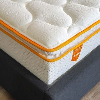 Latex Pillow Top Pocket Spring Single Mattress - 90x190x30 cm - With 15-Year Warranty