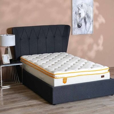 Latex Pillow Top Pocket Spring Single Mattress - 90x190x30 cm - With 15-Year Warranty