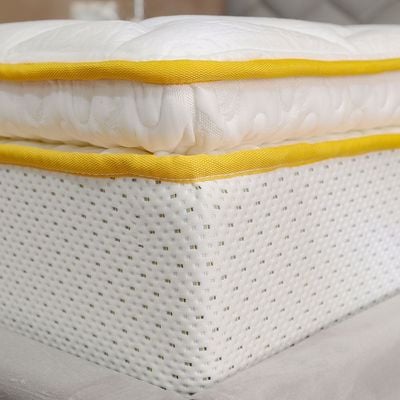 Latex Pillow Top Pocket Spring Queen Mattress - 150x200x30 cm - With 15-Year Warranty