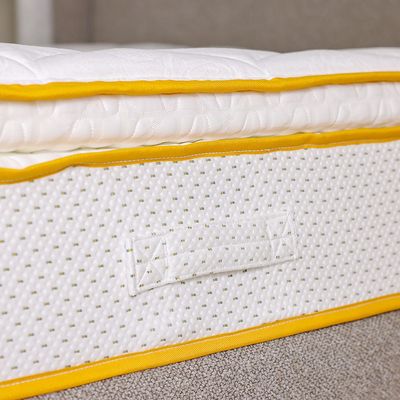 Latex Pillow Top Pocket Spring Super King Mattress - 200x200x30 cm - With 15-Year Warranty