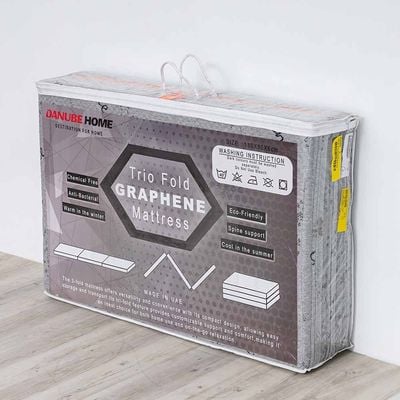 Houston Tri-Fold Single Mattress - 180x90x6 cm- Graphene 