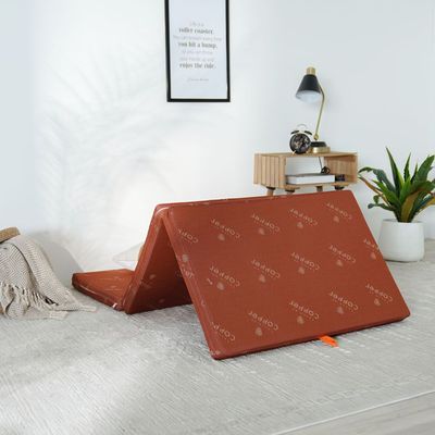 Houston Tri-Fold Single Mattress - 180x90x6 cm - Copper