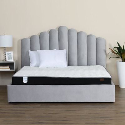 Isleep Bonnell Spring Reversible King Mattress with 2 Pillows - 180x210x21 cm - With 5-Year Warranty