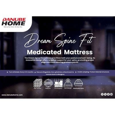 Dream Spine Fit Mattress 120X200X15 - Cream