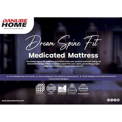 Dream Spine Fit Mattress 150X200X15 - Cream