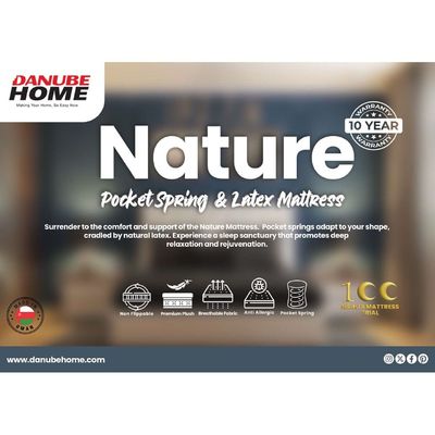 Nature Pocket Spring & Latex Mattress 150X200X25