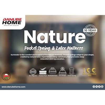 Nature Pocket Spring & Latex Mattress 180X200X25