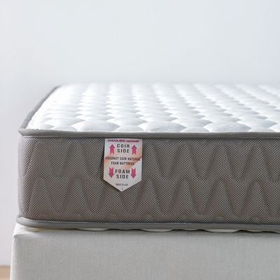 Coconut Coir Nautral With Hr Foam Both Side Useable Mattress - 90 X 200 X 22 Cm