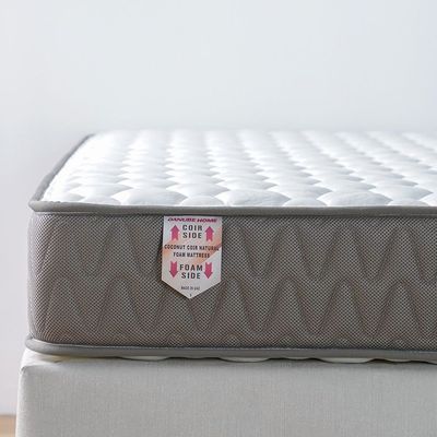 Coconut Coir Nautral With Hr Foam Both Side Useable Mattress - 160 X 200 X 22 Cm