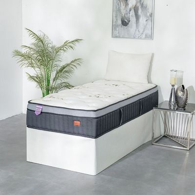 Cotton Pocket Spring Euro top Mattress  - 90 x 200 x 30 cm