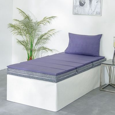 Flexible Single Foam Six Fold Travel Mattress With Pillowcase 3 Cm