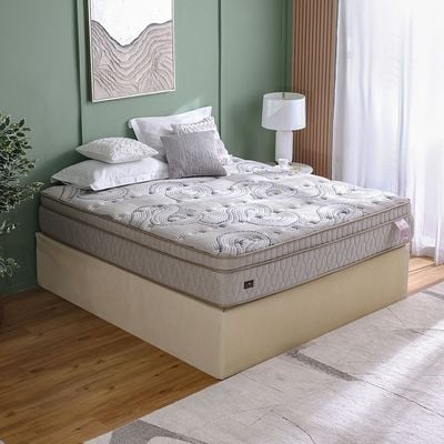Gliter Visco Memory Foam & Latex Box Top Pocket Spring Mattress  180X200X30 Cm