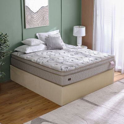Gliter Visco Memory Foam & Latex Box Top Pocket Spring Customized Mattress