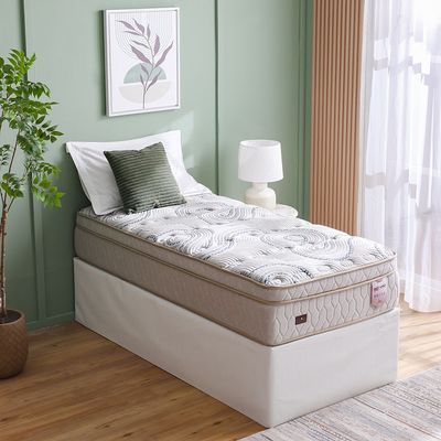 Gliter Visco Memory Foam & Latex Box Top Pocket Spring Mattress  120X200X30 Cm