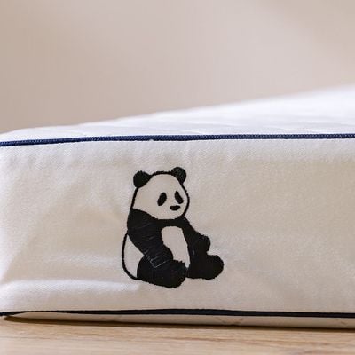Panda Toddler Nursery Foam Mattress with zip chain 130X70X10Cm 