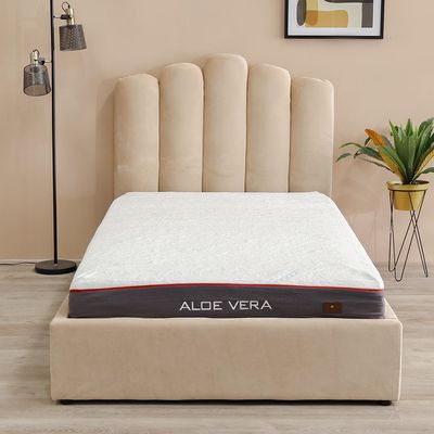 Aloe Vera Foam 7 Zone Pocket Spring Medium Firm Mattress 90x190 cm - With 5-Year Warranty