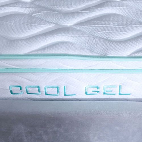 Cool Gel Memory Foam Bonnell Spring Medium Firm Mattress 200x200 cm - With 5-Year Warranty