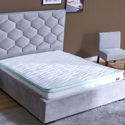 Cool Gel Memory Foam Bonnell Spring Medium Firm King Mattress 180x200x22 cm - With 5-Year Warranty