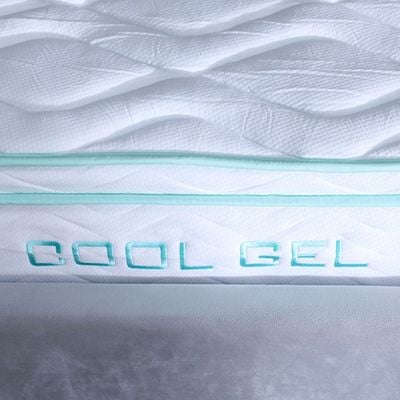 Cool Gel Memory Foam Bonnell Spring Mattress 90x190x22 cm -With 5-Year Warranty