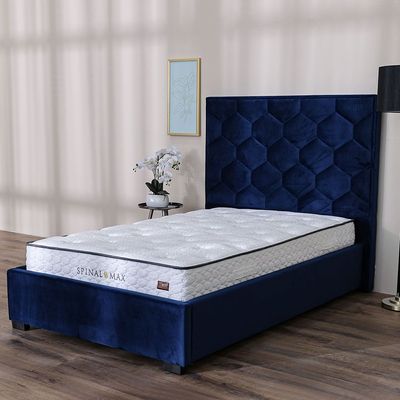 Aloe Vera Spinal Max Foam with Bonnell Spring Single Mattress - 90x190x25 cm - With 5-Year Warranty