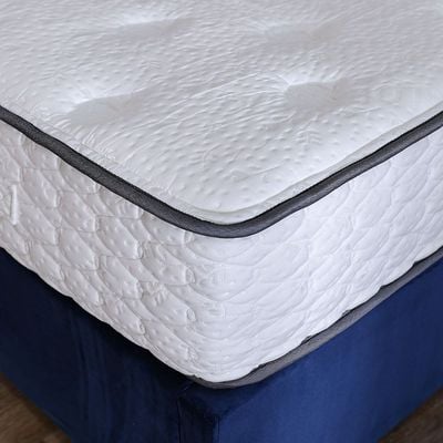 Aloe Vera Spinal Max Foam with Bonnell Spring Single Mattress - 120x200x25 cm - With 5-Year Warranty