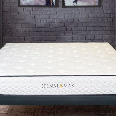 Aloe Vera Spinal Max Foam with Bonnell Spring Queen Mattress - 150x200x25 cm - With 5-Year Warranty