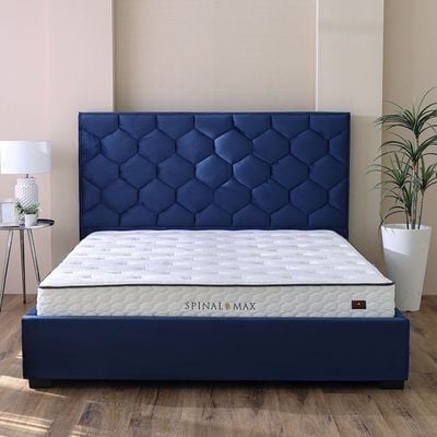 Aloe Vera Spinal Max Foam with Bonnell Spring King Mattress - 180x200x25 cm - With 5-Year Warranty