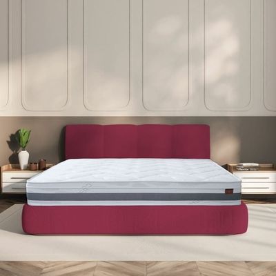 Copper Pocket Spring Antibacterial & Infused Memory Foam Queen Mattress - 150x200x25 cm - With 5-Year Warranty