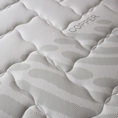 Copper Pocket Spring Antibacterial & Infused Memory Foam Queen Mattress - 150x200x25 cm - With 20-Year Warranty
