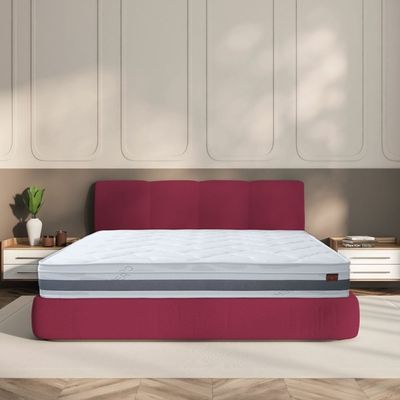 Copper Pocket Spring Antibacterial & Infused Memory Foam King Mattress - 180x200x25 cm - With 5-Year Warranty