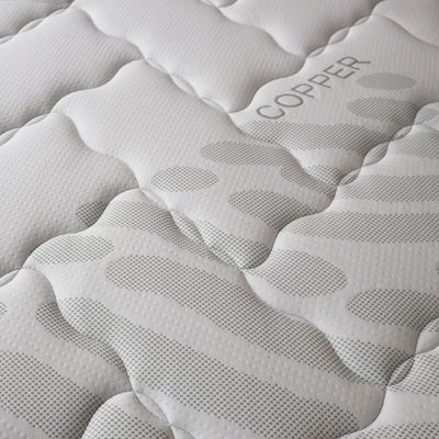 Copper Pocket Spring Antibacterial & Infused Memory Foam King Mattress - 180x200x25 cm - With 20-Year Warranty