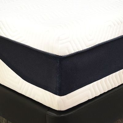 Heatless Reversible 7-Zone Hybrid Gel Memory Foam Single Mattress - White - 90x190x25 - With 15-Year Warranty