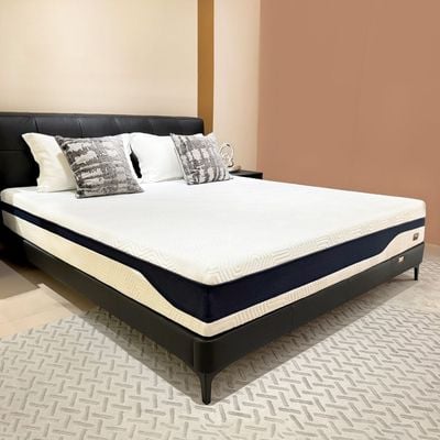 Heatless Reversible 7-Zone Hybrid Gel Memory Foam Single Mattress - White - 90x190x25 - With 15-Year Warranty