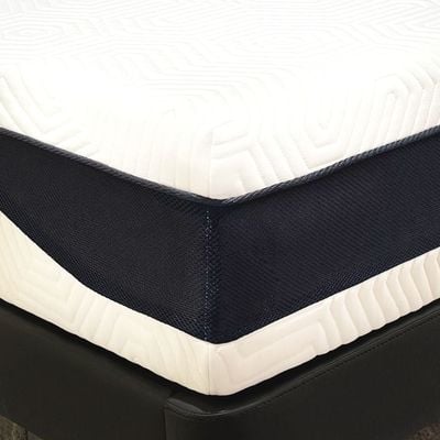 Heatless Reversible 7-Zone Hybrid Gel Memory Foam Single Mattress - White - 120x200x25 - With 15-Year Warranty