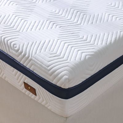 Heatless Reversible 7-Zone Hybrid Gel Memory Foam King Mattress - White - 180x200x25 - With 15-Year Warranty