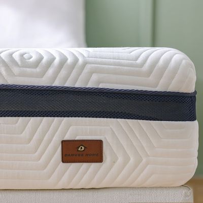 Heatless Reversible 7-Zone Hybrid Gel Memory Foam King Mattress - White - 180x200x25 - With 15-Year Warranty