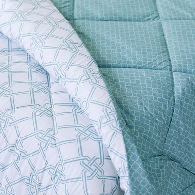 Bliss Melted Blue 3-Piece King Comforter Set 240x260 Cm Cloud Blue