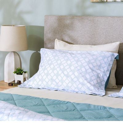 Bliss Melted Blue 3-Piece King Comforter Set 240x260 Cm Cloud Blue