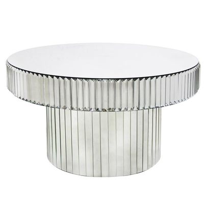 Worley Round Coffee Table - Silver
